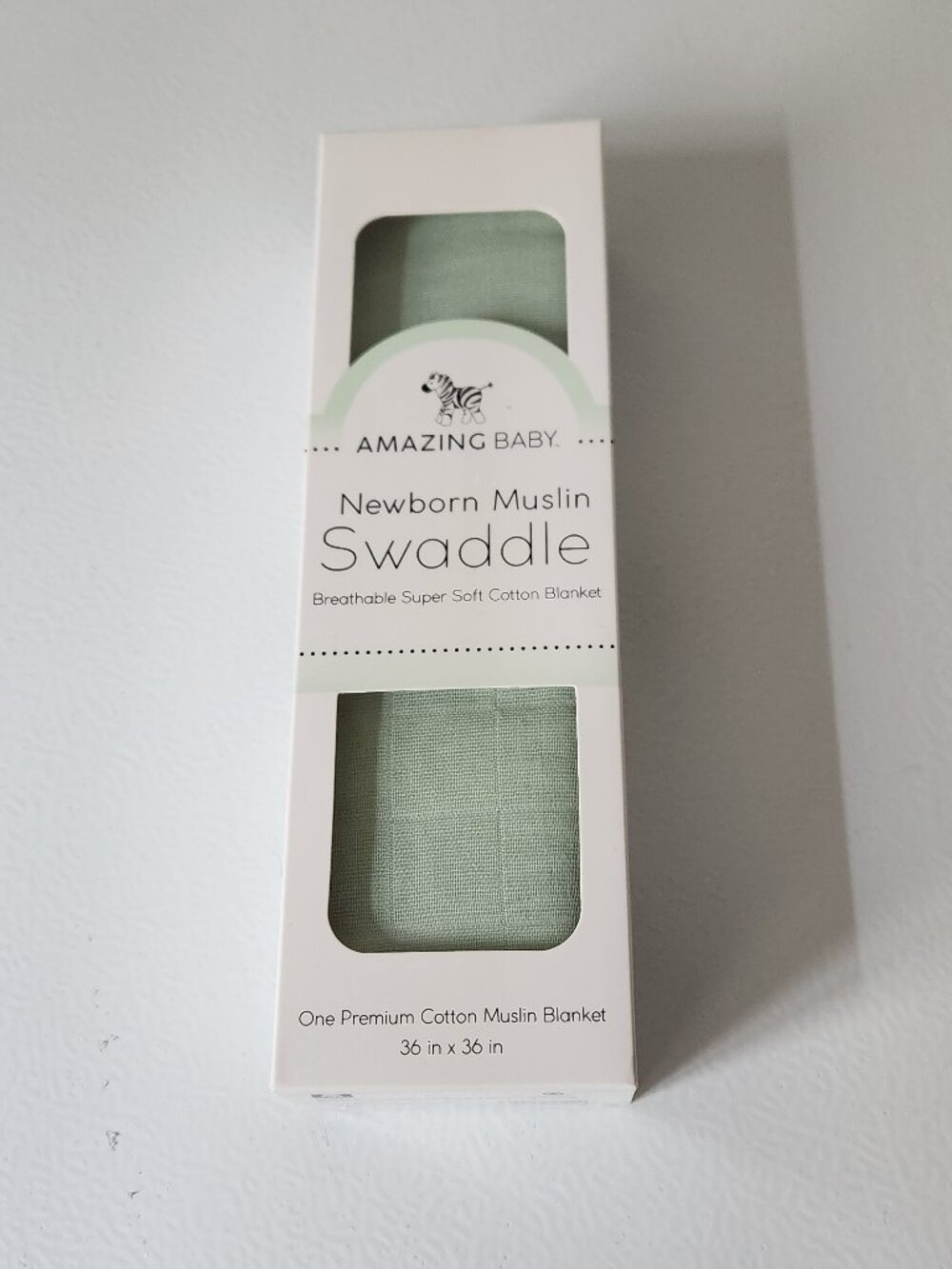 NEW Amazing Baby 100% Cotton Muslin Swaddle
